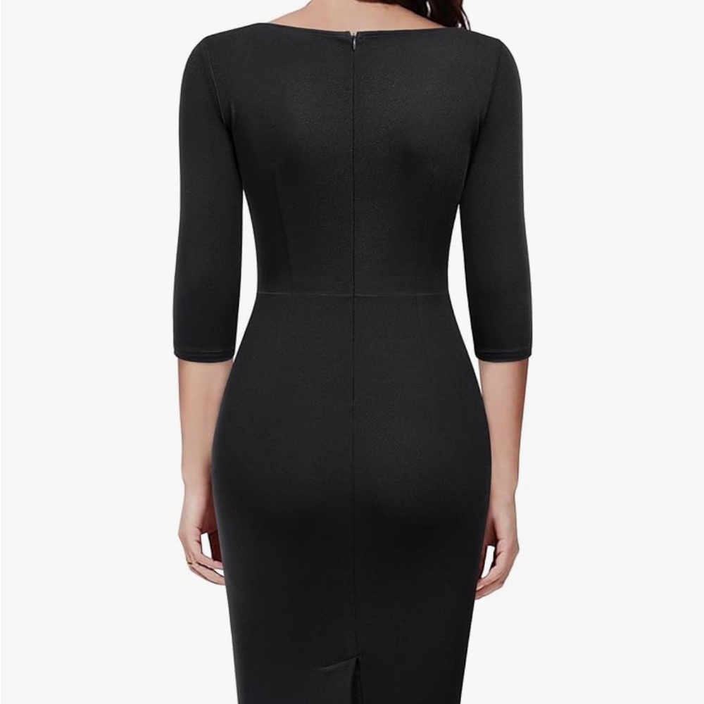 Miusol Black Long Sleeve Bodycon Dress - Picture 3 of 7